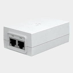Inyector PoE Ubiquiti modelo POE-24-30W-G-WH