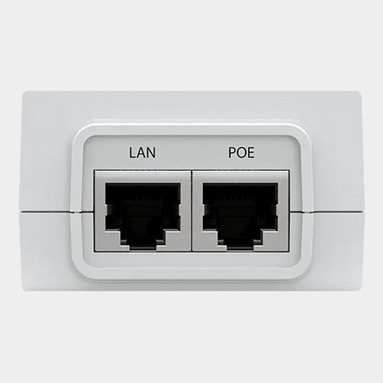 Inyector PoE Ubiquiti modelo POE-24-30W-G-WH