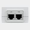 Inyector PoE Ubiquiti modelo POE-24-30W-G-WH