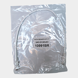 Patch Cord CAT 6 NHTD UTP LSZH Blanco 0.5 m