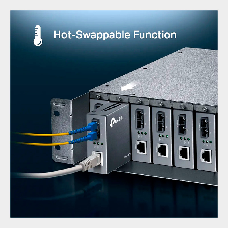 Chasis TP-Link para Montaje en Rack 14 Convertidores de Medios TL-MC1400 5