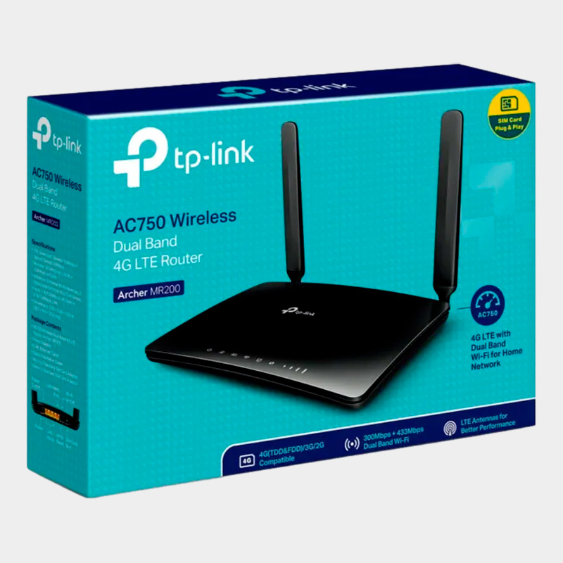 Router Inalambrico TP-Link Archer MR200 4