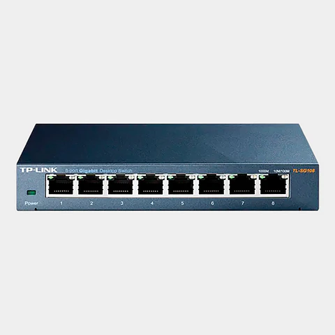 Switch TP-Link TL-SG108 8 Puertos Gigabit Escritorio