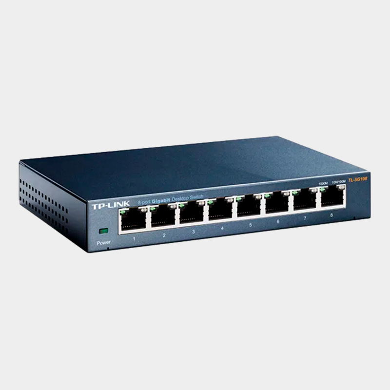 Switch TP-Link TL-SG108 8 Puertos Gigabit Escritorio 2
