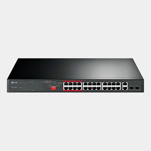 Switch TP-Link TL-SL1226P 24 Puertos 10/100 PoE+ y 2 Puertos Gigabit