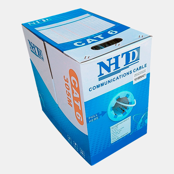 Cable UTP Cat 6 NHTD 305m 4 Pares 24AWG Blanco 1