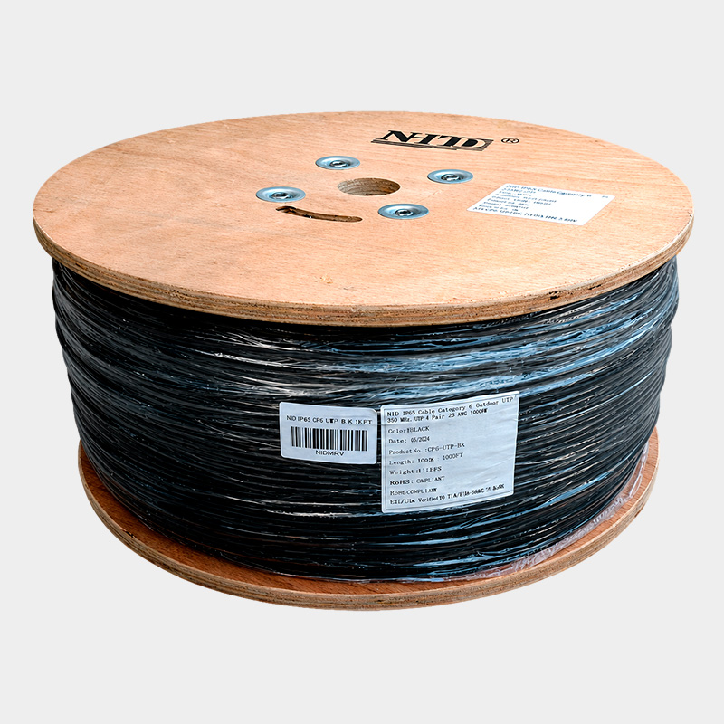 Cable UTP Cat 5E NHTD 1200m 4 Pares 24AWG Exterior con Gel Negro 1