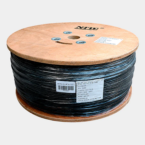 Cable UTP Cat 5E NHTD 1200m 4 Pares 24AWG Exterior con Gel Negro