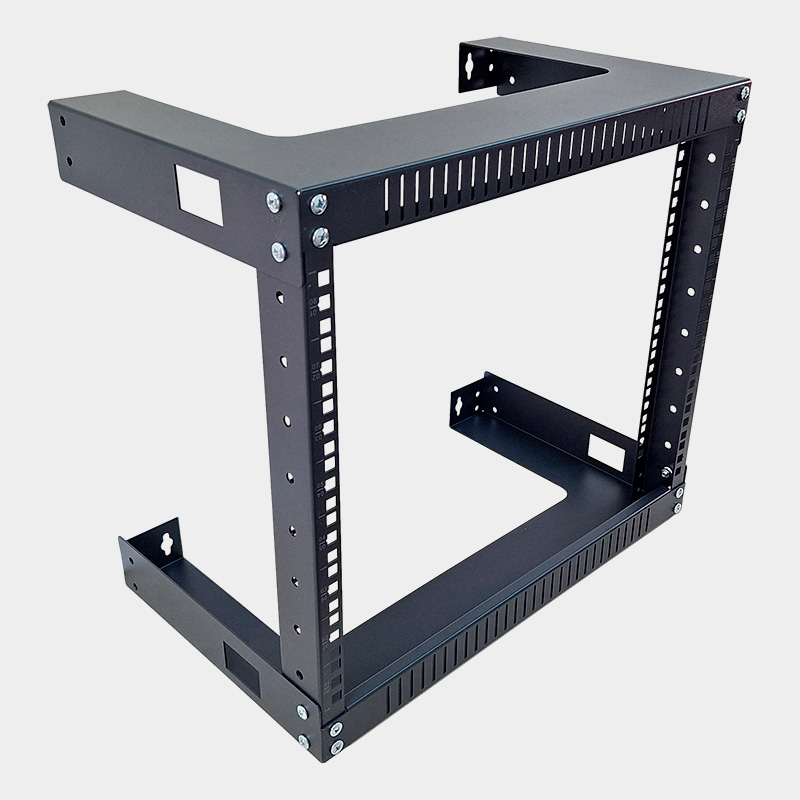 Rack Mural Abierto de 2 Postes 19” 8U, 500 x 300 mm 1