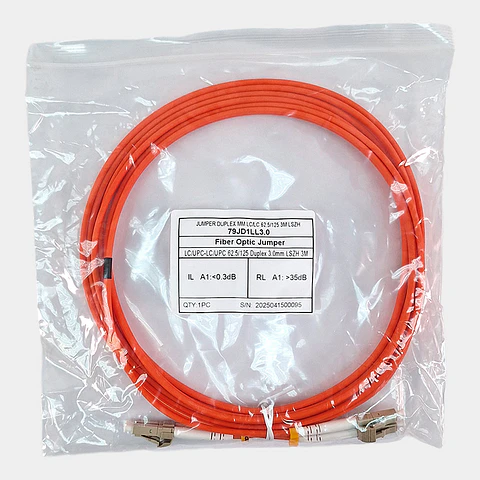 Jumper LC/LC Multimodo OM1 Duplex Naranjo 3m
