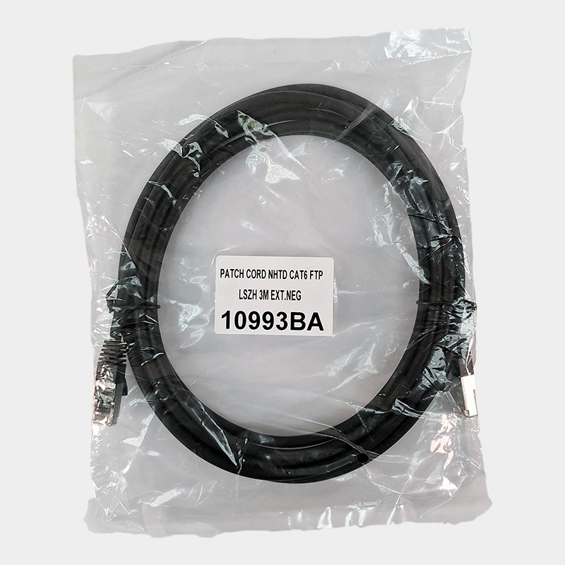 Patch Cord CAT 6 NHTD FTP LSZH Exterior Negro 3 m 1