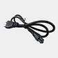 Cable de Poder Trébol 3 x 0,75mm2 300V Negro 90cm - Miniatura 1