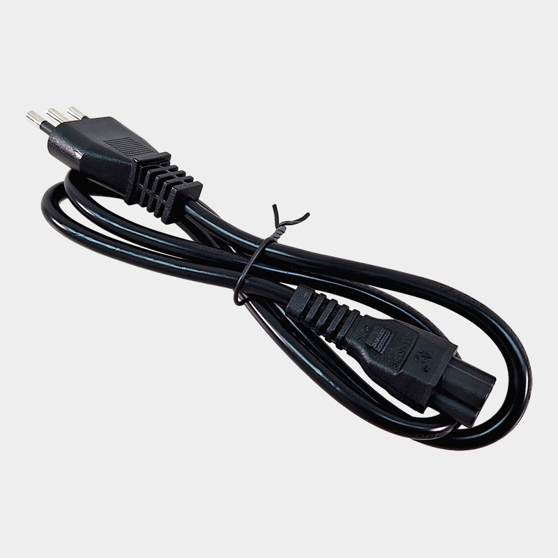 Cable de Poder Trébol 3 x 0,75mm2 300V Negro 90cm 2