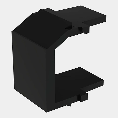 Tapa Ciega Netkey Panduit NKBMBL-X 10U Negro