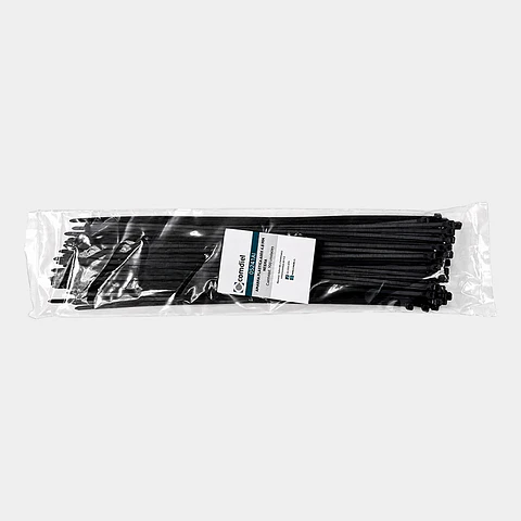 Amarra Cables 4,8 X 400  mm 100 unidades Negro
