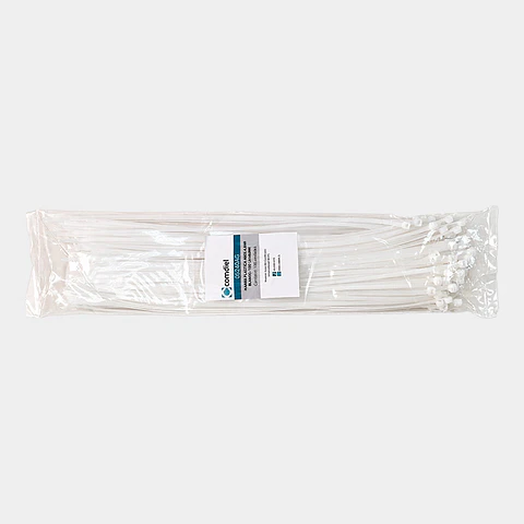 Amarra Cables 4,8 X 400  mm 100 unidades Blanco
