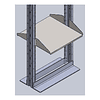 Bandeja Rack Bastidor 19" 2U Doble Faz 45 x 43 cm