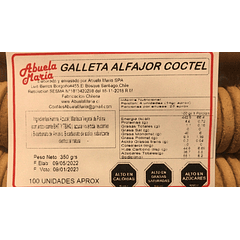 Galletas De Cóctel Alfajor Vegana Abuela  María 350 Grs 