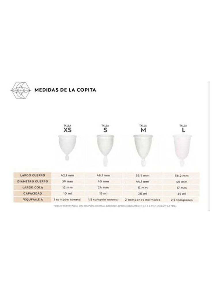 Copa Menstrual Mia Luna Todas Las Tallas Y Colores 3