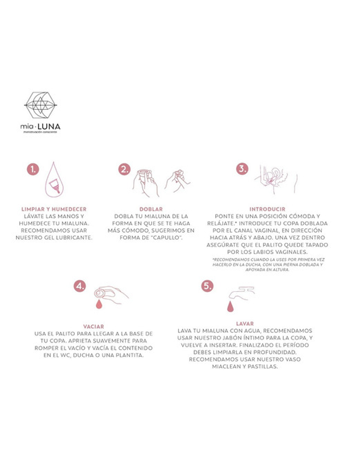 Copa Menstrual Mia Luna Todas Las Tallas Y Colores 4