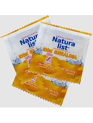 1000 Sachets De Sucralosa Endulzante Natura List 0,5gr