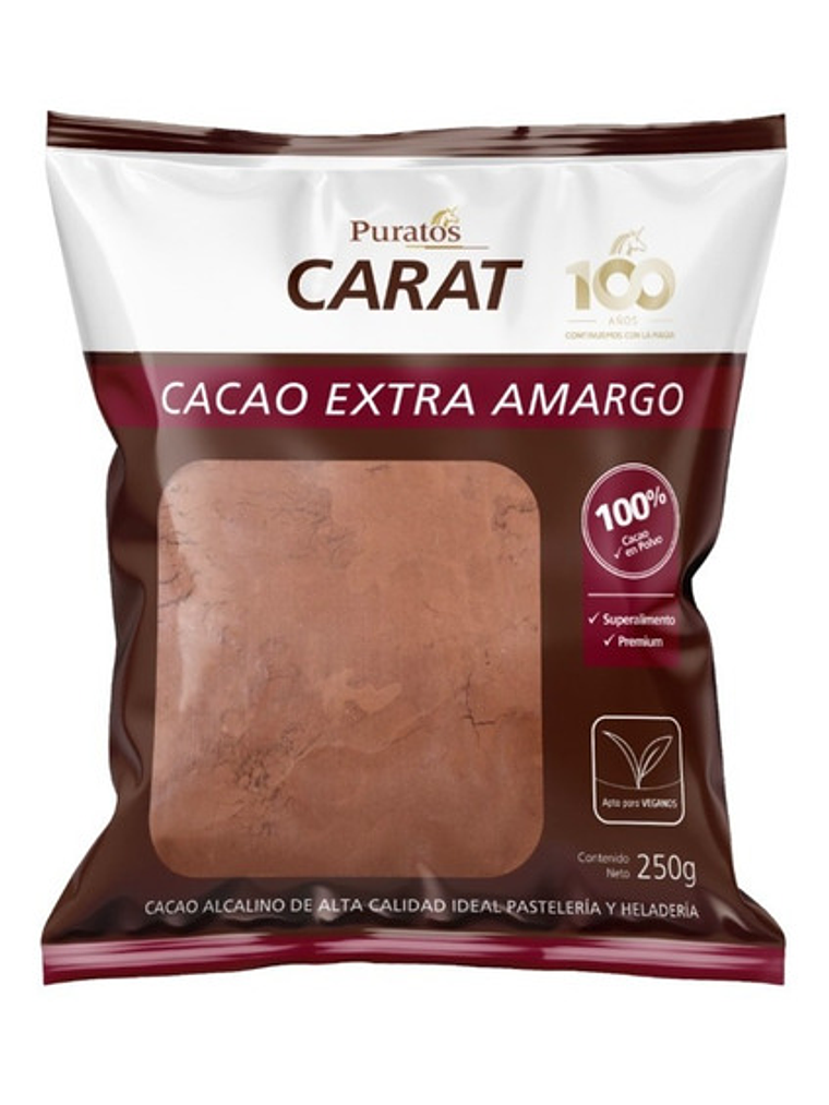 Cacao En Polvo Extra Amargo Puratos 250 Grs 1