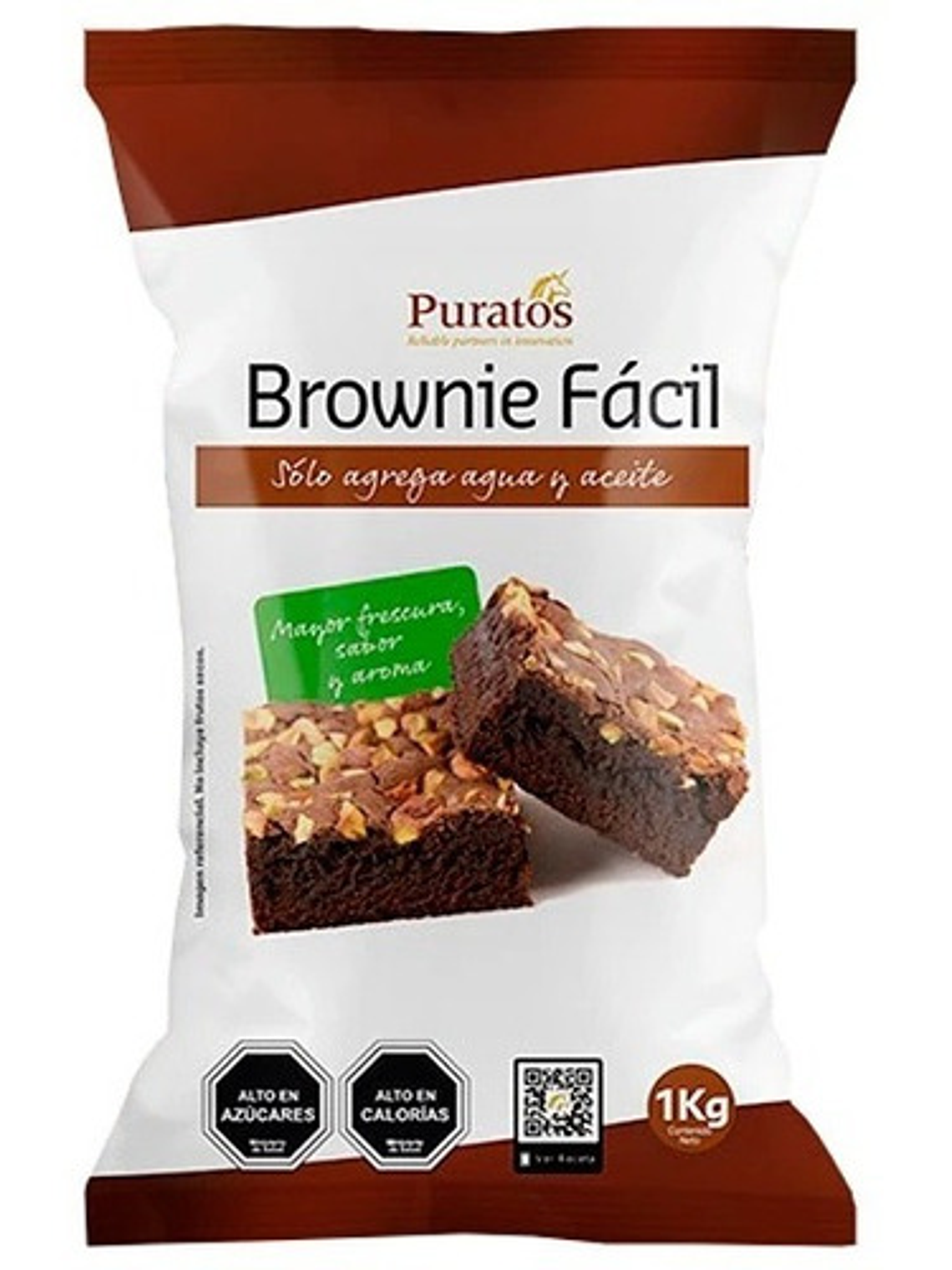 Mezcla Para Brownie Fácil Puratos 1 Kg 1