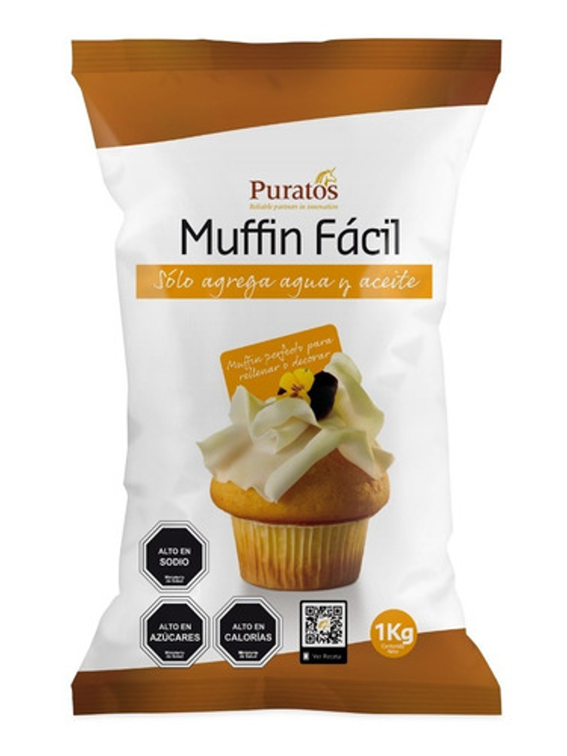 Mezcla Para Muffin Fácil Puratos 1 Kg 1