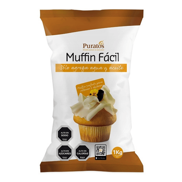Mezcla Para Muffin Fácil Puratos 1 Kg 1
