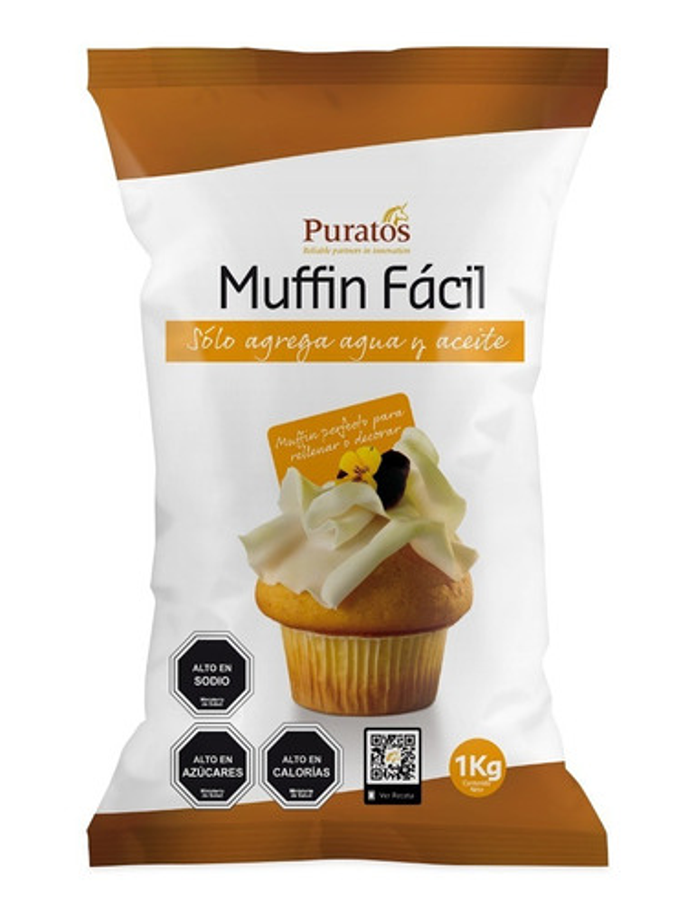 Mezcla Para Muffin Fácil Puratos 1 Kg 1