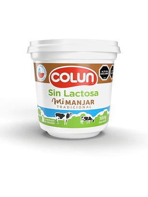 Manjar Colun Sin Lactosa 380 Gr