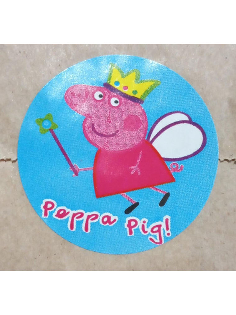 Sticker o Etiqueta Circular Para Niños Y Niñas Dibujos Animados 100 Uni 7