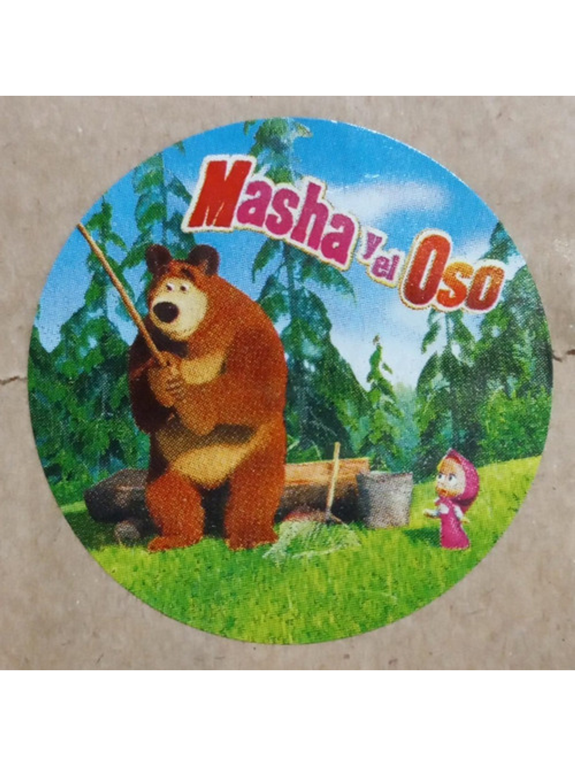 Sticker o Etiqueta Circular Para Niños Y Niñas Dibujos Animados 100 Uni 9