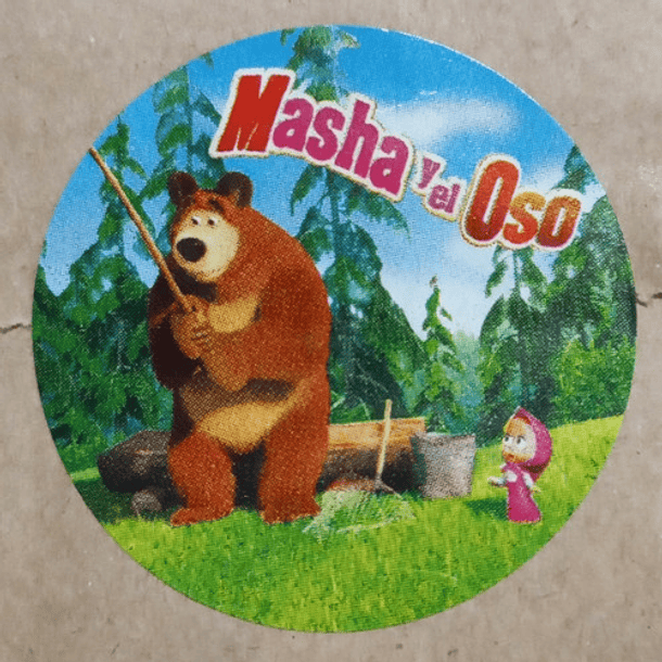 Sticker Circular Para Niños Y Niñas Dibujos Animados 100 Uni 9