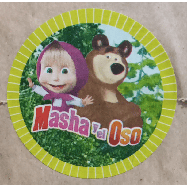 Sticker Circular Para Niños Y Niñas Dibujos Animados 100 Uni 10
