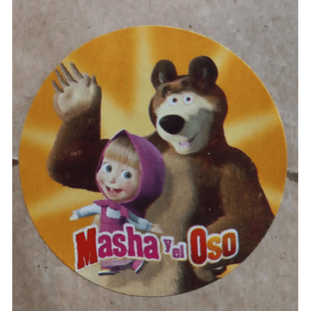 Sticker Circular Para Niños Y Niñas Dibujos Animados 100 Uni 11