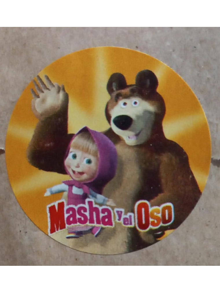 Sticker o Etiqueta Circular Para Niños Y Niñas Dibujos Animados 100 Uni 11