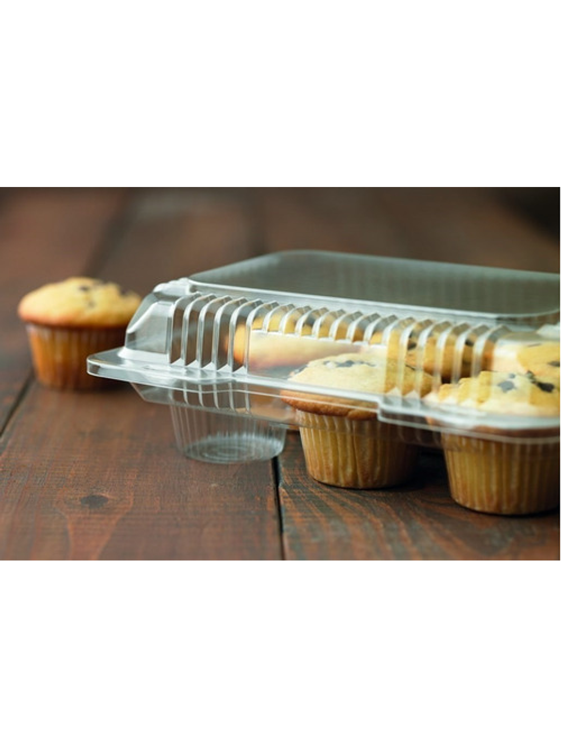 Envase Plástico Para 6 Cupcake O Muffin 10 Unid 25x19x8,8 Cm 2