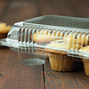 Envase Plástico Para 6 Cupcake O Muffin 10 Unid 25x19x8,8 Cm