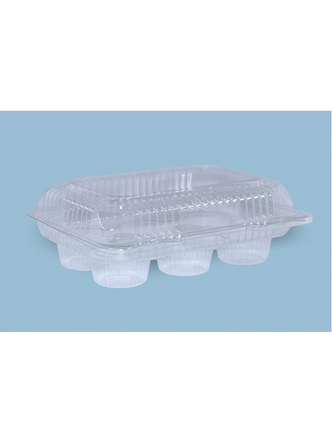 Envase Plástico Para 6 Cupcake O Muffin 10 Unid 25x19x8,8 Cm 3