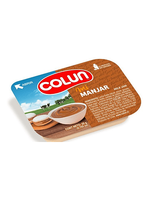 Manjar Colun Porción Individual Pack 20grs Caja x120 Unid