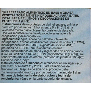 Crema Vegetal Montamix Puratos 1 Litro