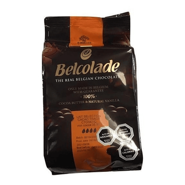 Cobertura De Chocolate Belcolade Leche 35,5% Cacao 1