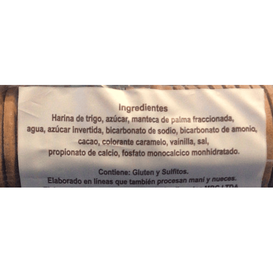 Galleta Alfajor Tío Nino Bolsa 800 Gr 100 Unid Aprox Vegana