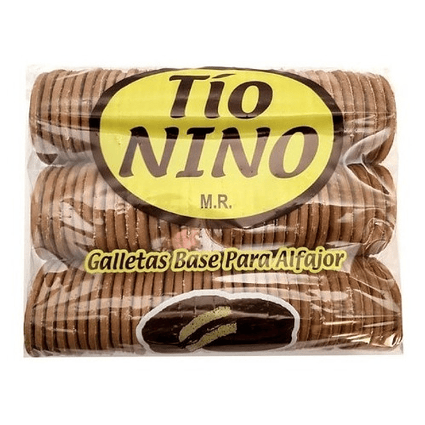 Galleta Alfajor Tío Nino Bolsa 800 Gr 100 Unid Aprox Vegana 1