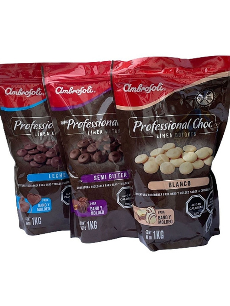 Cobertura Chocolate Ambrosoli Monedas Variedades 3kg 1