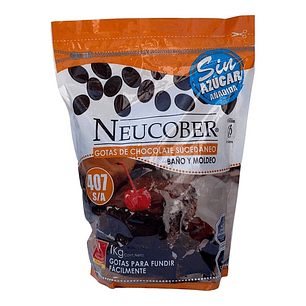 Cobertura De Chocolate Neucober 407 Sin Azucar Sin Gluten 1 kg