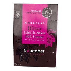 Chocolate Neucober Bitter 85% Cacao Sin Azúcar Sin Gluten