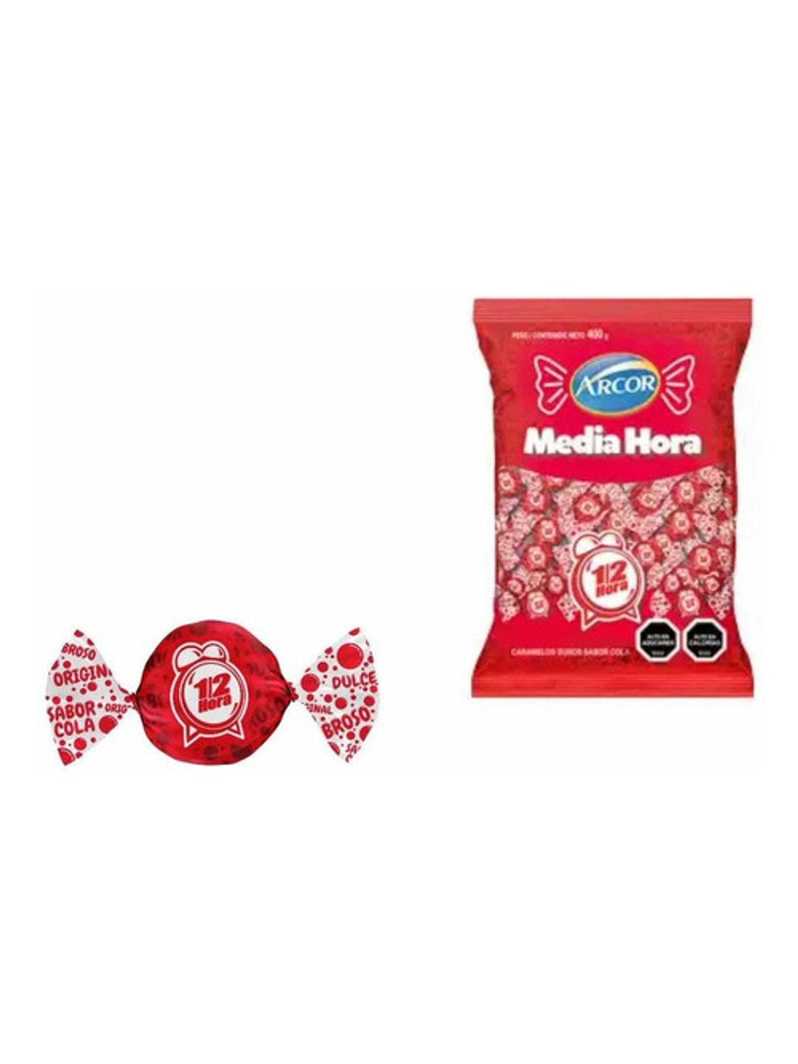 Caramelos Media Hora Arcor 100 Unidades 1