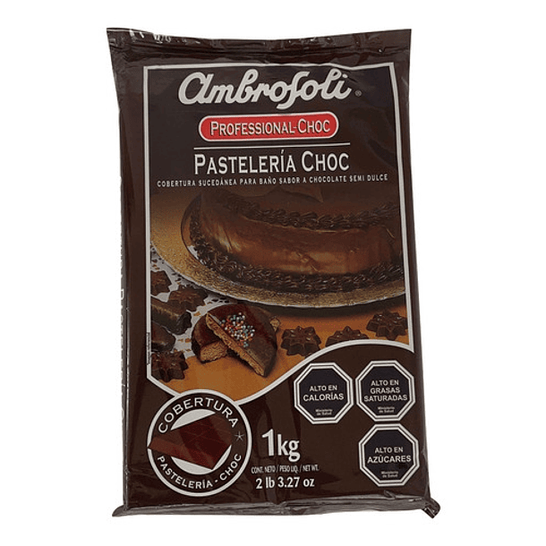 Cobertura De Chocolate Ambrosoli Pasteleria Choc 1 Kg 1